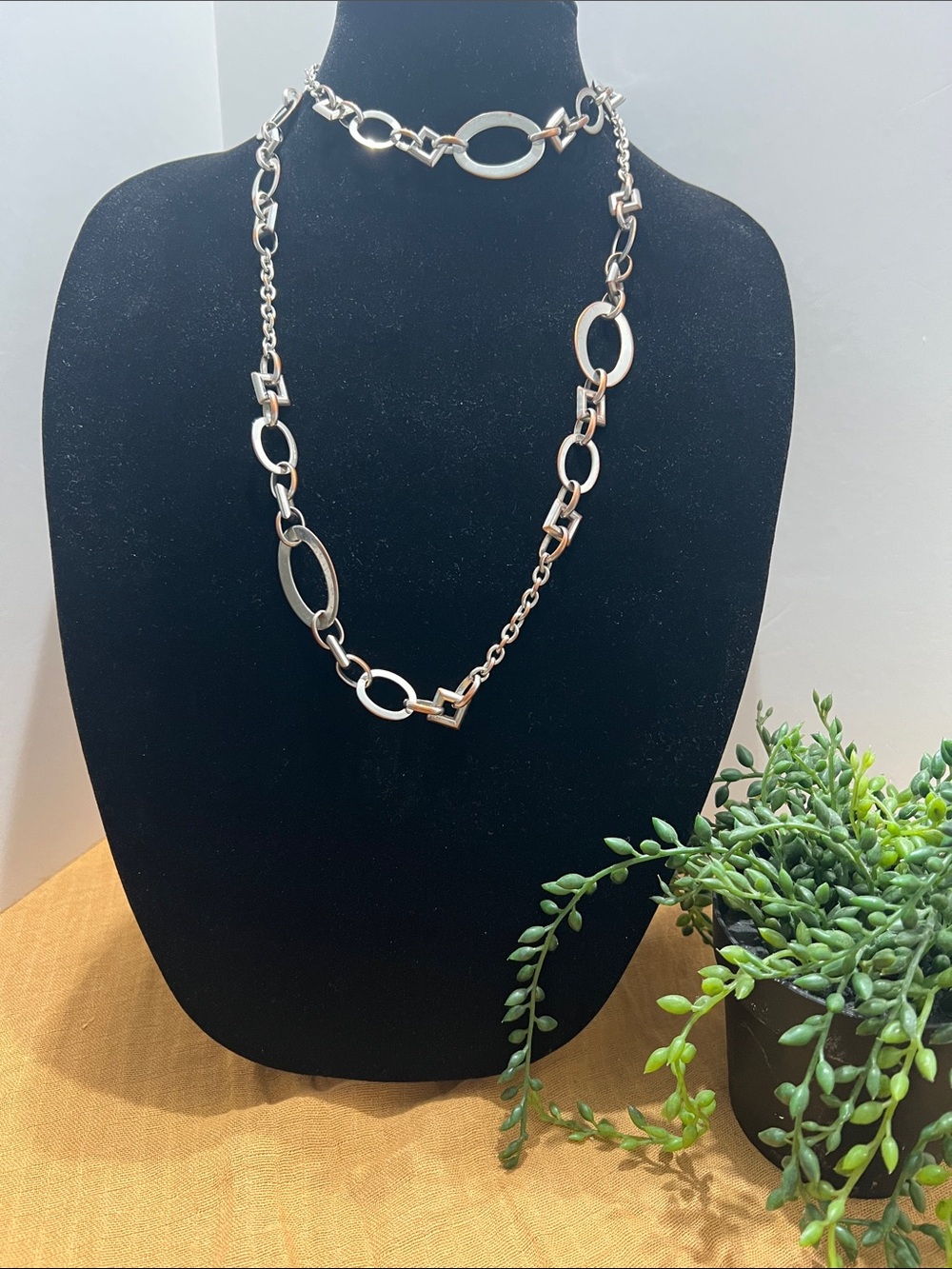 Vintage Lia Sophia matte/polished silver toned with the copper hi lites Modular